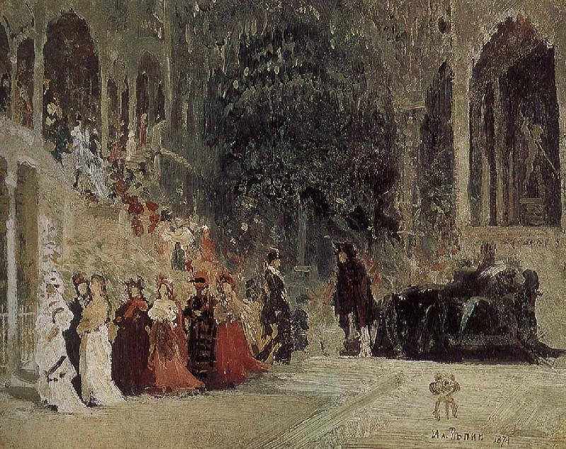 Ilia Efimovich Repin Ballet Theater oil painting image